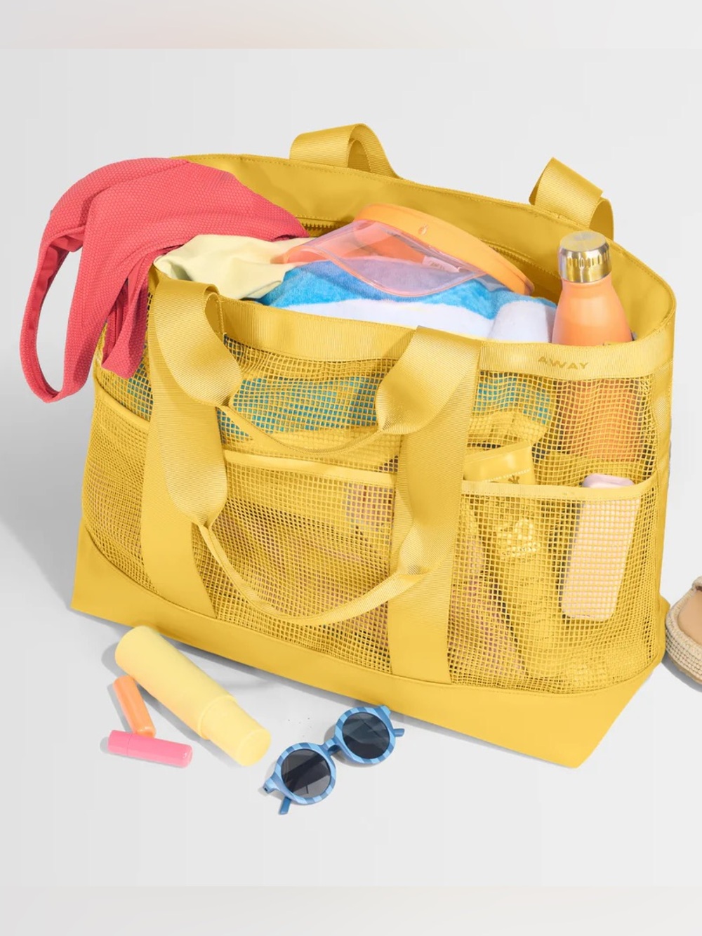 NWT Away Beach Tote in Golden Hour Yellow - Picture 7 of 11